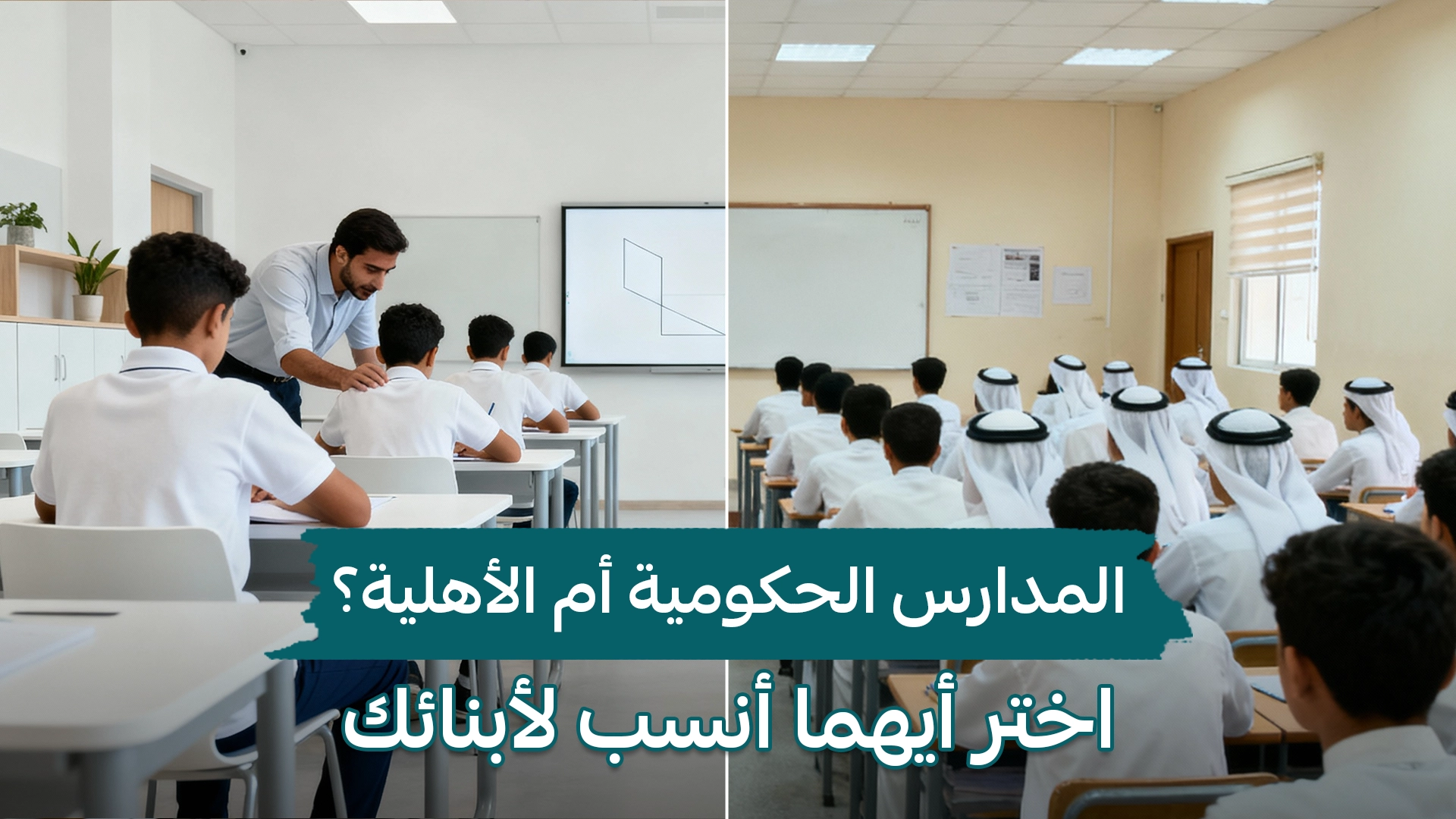 المدارس الحكومية أم الأهلية؟ اختر أيهما أنسب لأبنائك